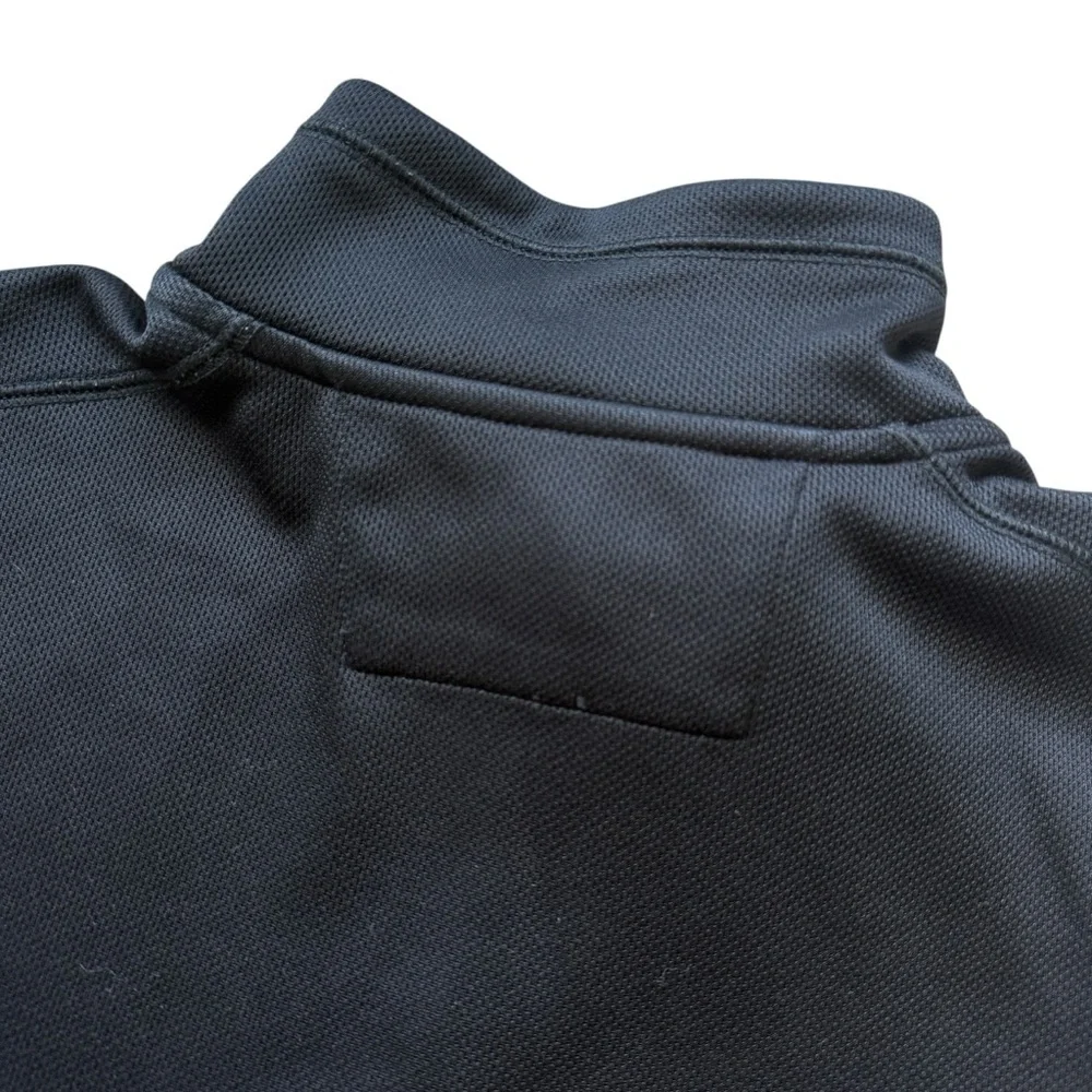 Banana Republic Black Quarter Zip Pullover Jacket Tech Utility Sleeve Pocket M